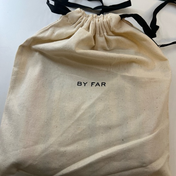 matilda Djerf (as seen on) BY FAR Baby Amber - Ivory Spray Paint Leather Bag - Picture 3 of 8